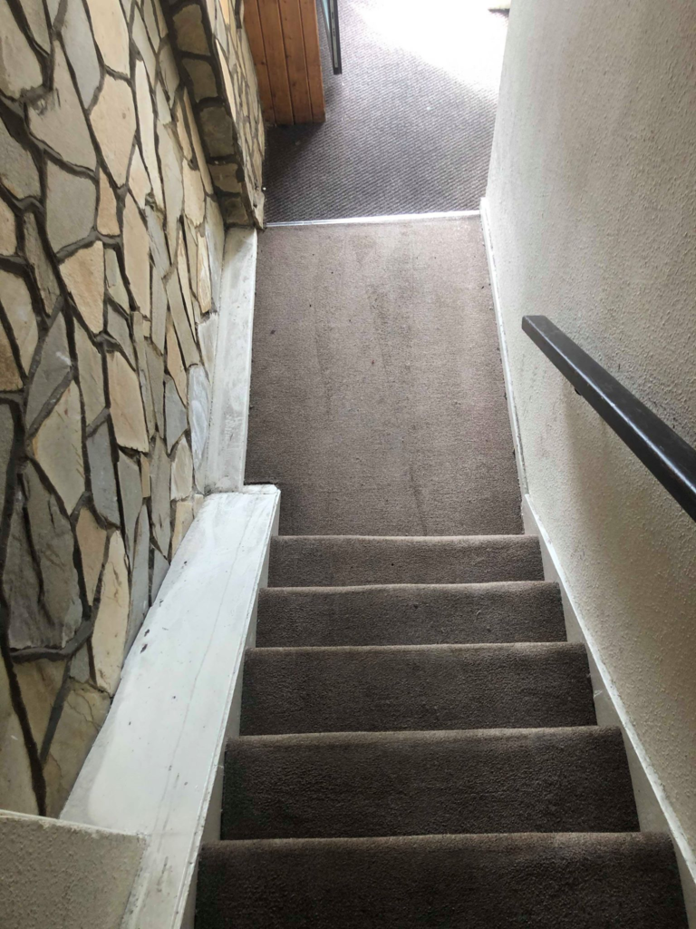 Picture Of The Stairs After Carpet Cleaning